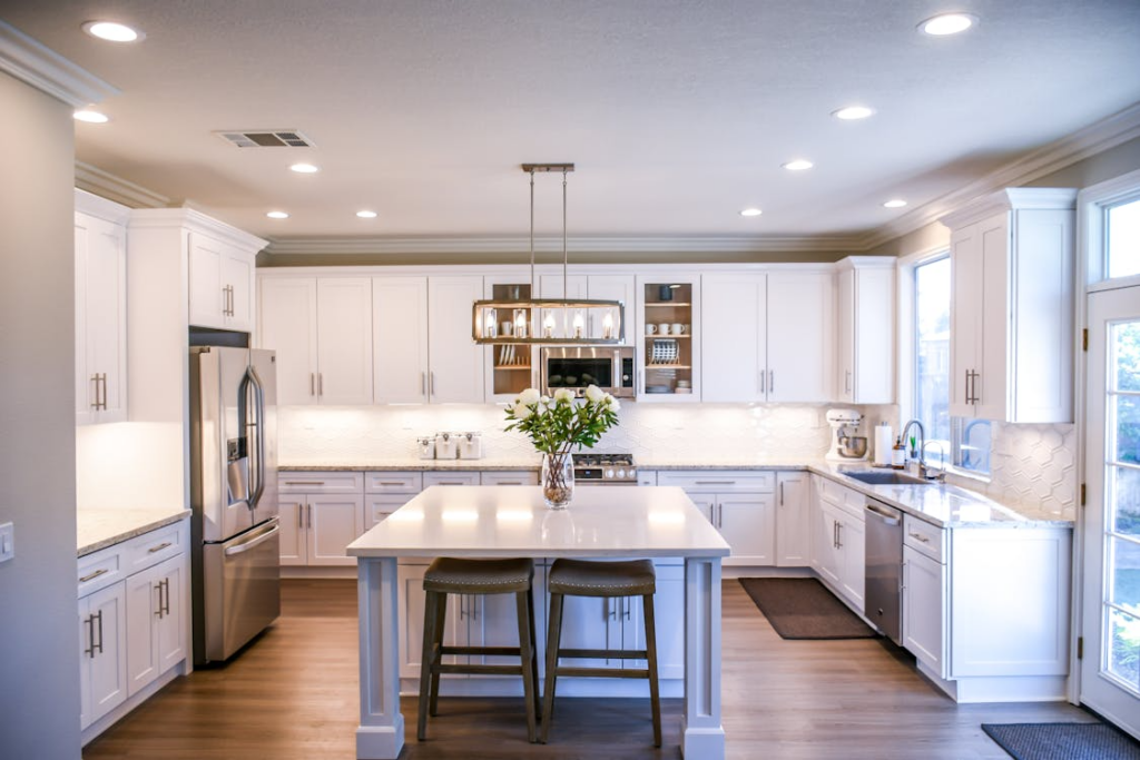 Modern neutral kitchen remodel highlighting home upgrades for resale value